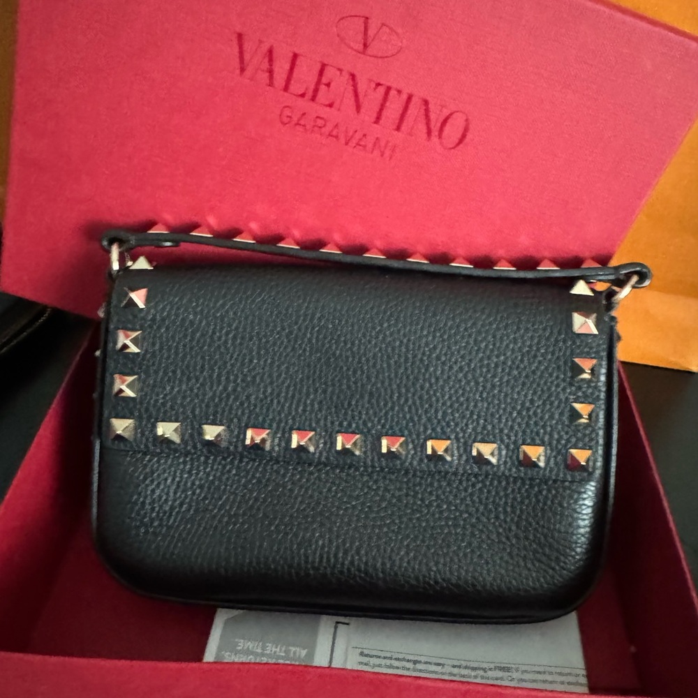 Valentino Garavani Black Rockstud Crossbody Bag
